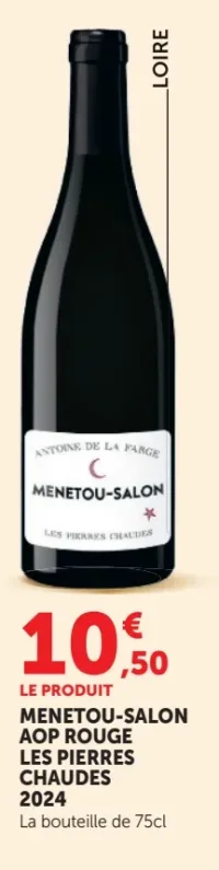MENETOU-SALON AOP ROUGE LES PIERRES CHAUDES 2024