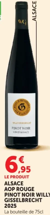 ALSACE AOP ROUGE PINOT NOIR WILLY GISSELBRECHT 2025