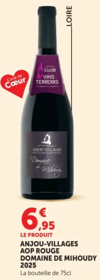 ANJOU-VILLAGES AOP ROUGE DOMAINE DE MIHOUDY 2025