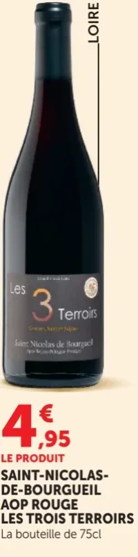 SAINT-NICOLAS-DE-BOURGUEIL AOP ROUGE LES TROIS TERROIRS