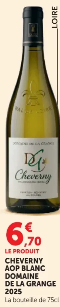 Cheverny AOP Blanc Domaine de la Grange 2025