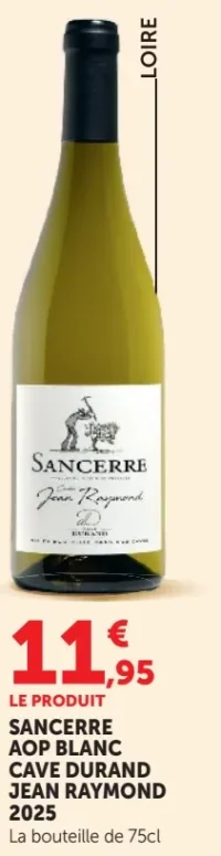 Sancerre AOP Blanc Cave Durand Jean Raymond 2025