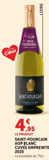 Saint-Pourçain AOP Blanc Cuvée Empreinte 2025