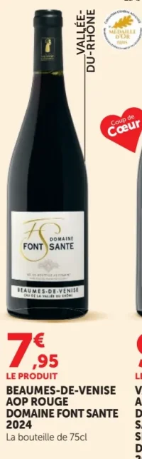 BEAUMES-DE-VENISE AOP ROUGE DOMAINE FONT SANTE 2024