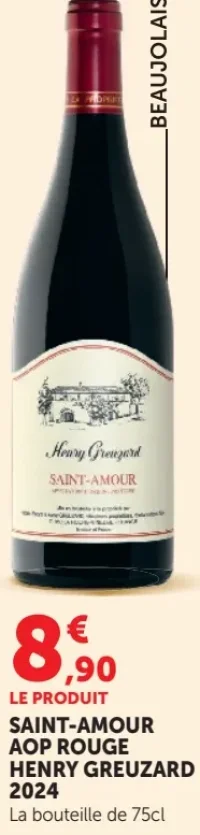 Saint-Amour AOP Rouge Henry Greuzard 2024