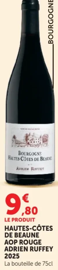 Bourgogne Hautes-Côtes de Beaune AOP Rouge Adrien Ruffey 2025