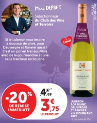 Luberon AOP Blanc Dauvergne et Ranvier Vin Gourmand