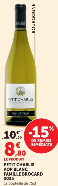 Famille Brocard Petit Chablis AOP Blanc 2025
