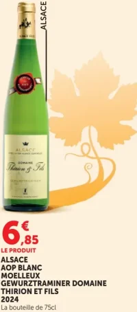 ALSACE AOP BLANC MOELLEUX GEWURZTRAMINER DOMAINE THIRION ET FILS 2024