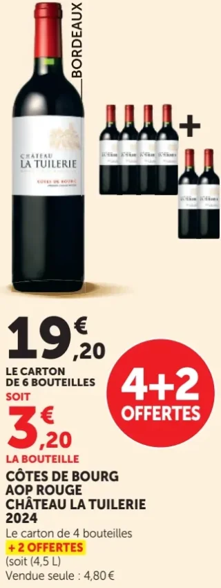Côtes de Bourg AOP Rouge Château La Tuilerie