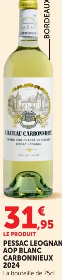 Pessac Leognan AOP Blanc Carbonnieux 2024