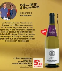 Cité de Carcassonne IGP Blanc Domaine Auzias Chardonnay Viognier 2025