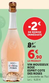 Vin Mousseux Rosé Esprit Cote des Roses