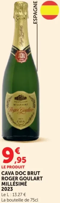 CAVA DOC BRUT ROGER GOULART MILLÉSIMÉ 2023