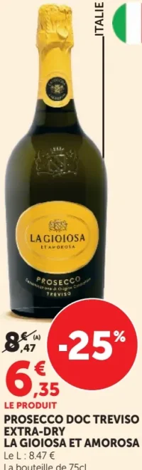 PROSECCO DOC TREVISO EXTRA-DRY LA GIOIOSA ET AMOROSA