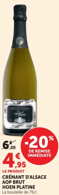 CRÉMANT D'ALSACE AOP BRUT HOEN PLATINE