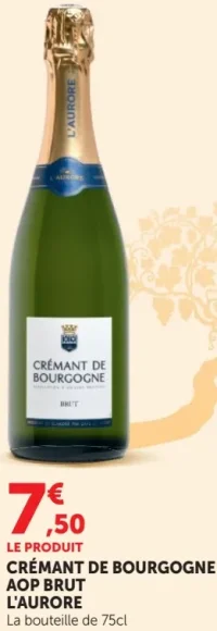 CRÉMANT DE BOURGOGNE AOP BRUT L'AURORE