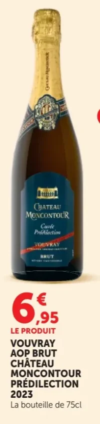 Vouvray AOP Brut Château Moncontour Prédilection 2023