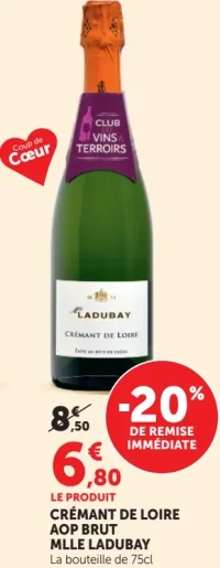 Crémant de Loire AOP Brut Mlle Ladubay