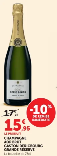 Champagne AOP Brut Gaston Dericbourg Grande Réserve