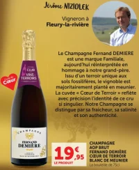 Champagne AOP Brut Fernand Demière Cœur de Terroir Blanc de Meunier