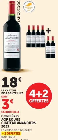 Corbières AOP Rouge Château Amandiers 2025