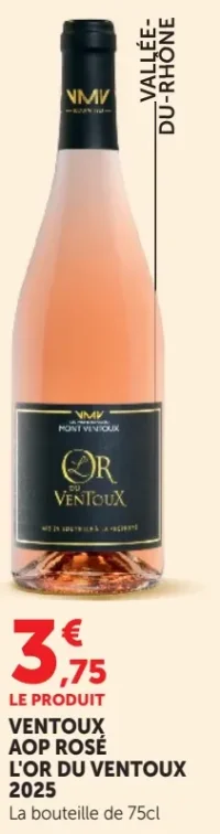 Ventoux AOP Rosé L'Or du Ventoux 2023