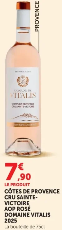 Côtes de Provence Cru Sainte-Victoire AOP Rosé Domaine Vitalis 2023