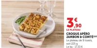 Croque apéro jambon & comté