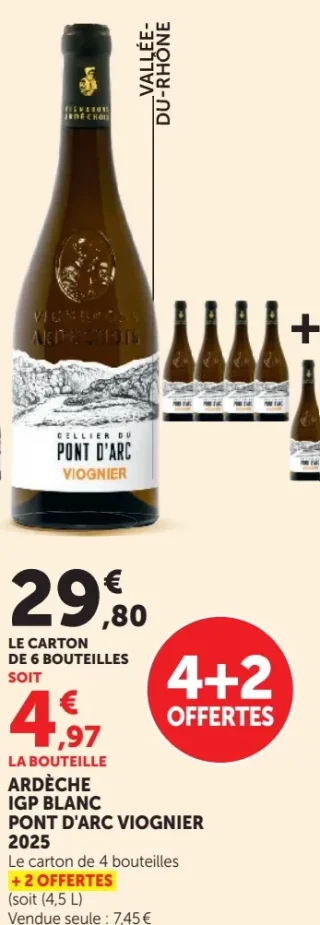 Cellier du Pont d'Arc Viognier Ardèche IGP Blanc