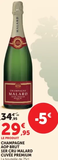 Champagne AOP Brut 1er Cru Malard Cuvée Premium