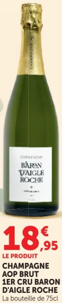 Champagne AOP Brut 1er Cru Baron d'Aigle Roche
