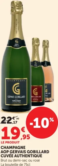 Champagne AOP Gervais Gobillard Cuvée Authentique