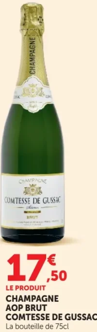 Champagne AOP Brut Comtesse de Gussac