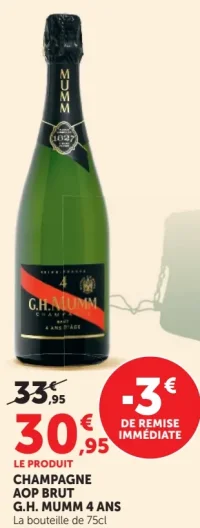 Champagne AOP Brut G.H. Mumm 4 ans