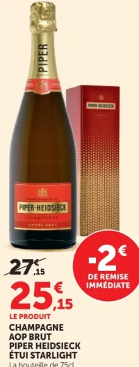 Champagne AOP Brut Piper Heidsieck Étui Starlight