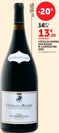 Côtes du Rhône AOP Rouge M. Chapoutier 2025