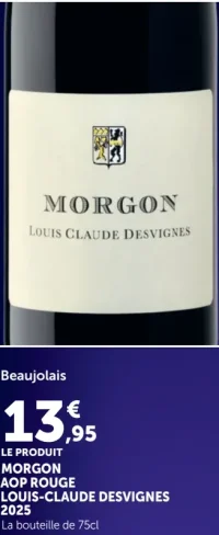 Morgon AOP Rouge Louis-Claude Desvignes 2025