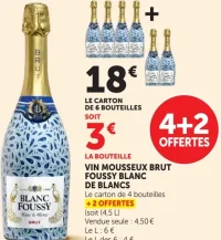 Vin Mousseux Brut Foussy Blanc de Blancs