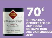 Nuits-Saint-Georges 1er Cru AOP Rouge Domaine Rion Aux Vignerondes 2019