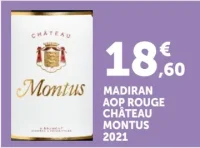 Madiran AOP Rouge Château Montus 2021