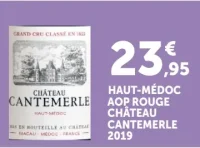Haut-Médoc AOP Rouge Château Cantemerle 2019