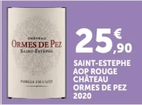Saint-Estèphe AOP Rouge Château Ormes de Pez 2020