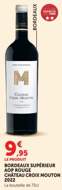 Bordeaux Supérieur AOP Rouge Château Croix Mouton 2022