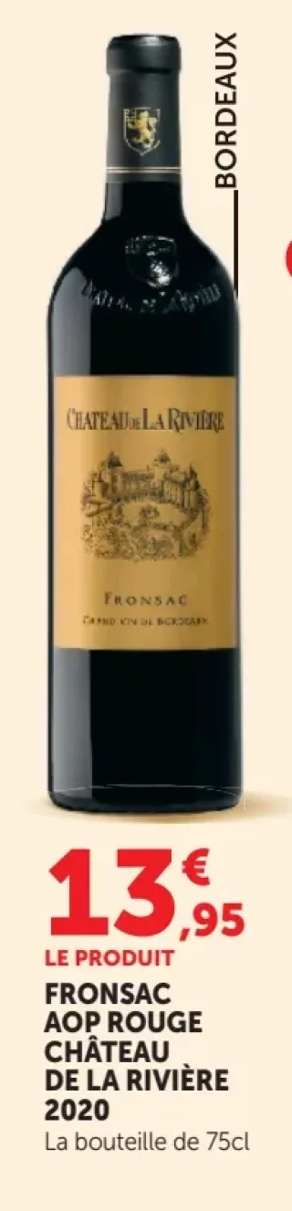 Château de la Rivière FRONSAC AOP ROUGE 2020