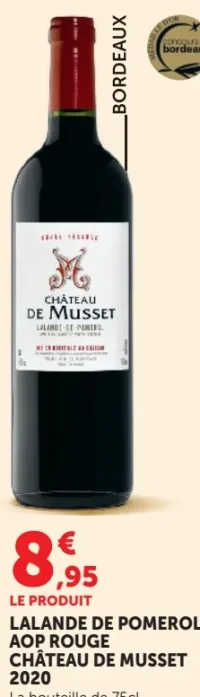 Château de Musset LALANDE DE POMEROL AOP ROUGE 2020