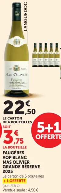 Faugères AOP Blanc Mas Olivier Grande Réserve 2025