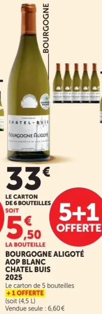 Bourgogne Aligoté AOP Blanc Chatel Buis 2025