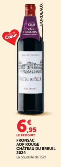 FRONSAC AOP ROUGE CHÂTEAU DU BREUIL 2024
