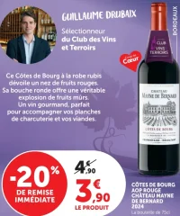 CÔTES DE BOURG AOP ROUGE CHÂTEAU MAYNE DE BERNARD 2024